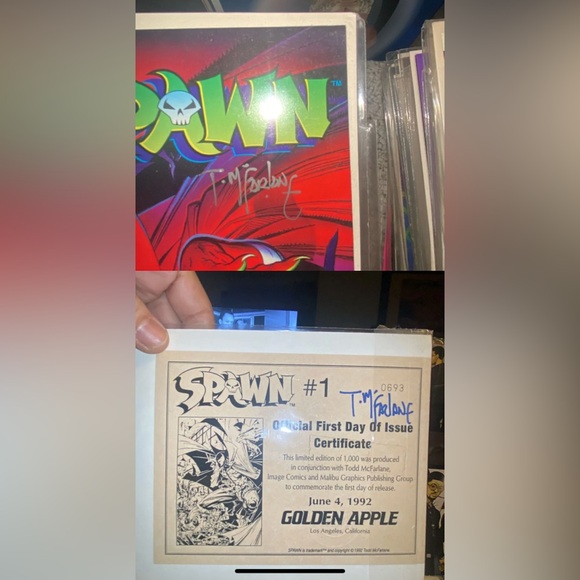 Spawn #1 COA mcfarlane autograghed signed - Picture 4 of 5
